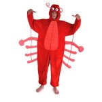 D�guisement adulte homard 180 cm - rouge - adulte