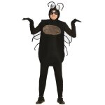 D�guisement adulte - mouche insecte - tissu noir - ailes transparentes - int�rieur