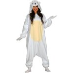 Dguisement adulte pyjama ours polaire - alpexe - taille 38 - 40 - blanc - intrieur