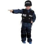 Dguisement agent swat garon 5 / 6 ans - chaks - mtier - polyester - bleu