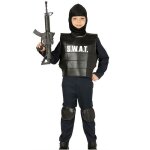 D�guisement - agent swat - 7 - 9 ans - noir - polyester
