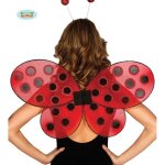 Dguisement ailes coccinelle - adulte - rouge - 63 x 41 cms