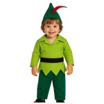 D�guisement b�b� - archer b�b� - vert - 12 - 18 mois - haut pantalon chapeau