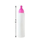 D�guisement biberon g�ant - atosa - adulte - blanc et rose - 32 cm