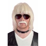 Dguisement - bobby - perruque et moustache blonde - homme - adulte