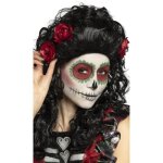 Dguisement - boland bv - perruque de dia de los muertos roses - rose - adulte - femme - noir
