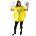 Dguisement bonbon rond jaune adulte taille unique