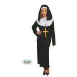 Dguisement bonne soeur - adulte - religieux(se) - noir - intrieur