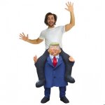 Dguisement carry me adulte morphsuits - trump - costume bleu - soires dguises