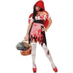 Dguisement chaperon rouge ensanglant - femme - atosa - robe et cape - halloween