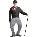 Dguisement charlie chaplin - polyester - taille unique - homme - noir