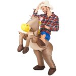 Dguisement cheval gonflable adulte - multicolore