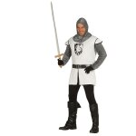 Dguisement de chevalier blanc taille unique