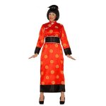 Dguisement de chinoise pour femme - asie - rouge - adulte