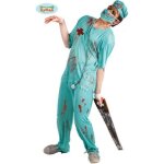 Dguisement chirurgien zombie - taille unique - vert - polyester - adulte - homme