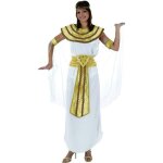 Dguisement cloptre adulte 44 / 46 - atosa - robe blanche imitation velours - ceinture et accessoires ...