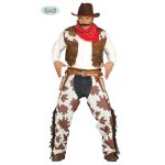D�guisement cowboy homme - taille l 52 - 54 - marron - 2 pi�ces