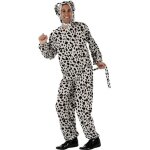 Dguisement dalmatien adulte - atosa - combinaison  tches noires - costume pour fte dguise