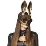 Masque dcoratif - boland - lapin steampunk - dor mtallis - lunettes teintes
