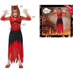 D�guisement d�mon - atosa - fille - rouge - a partir de 3 ans - utilisation int�rieur