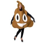 D�guisement - �motic�ne caca - adulte 18 + - mixte - smiley portable