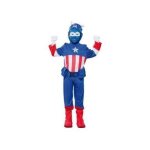 Dguisement enfant - bleu america - capitaine - 7 - 9 ans - combinaison + ceinture - garon