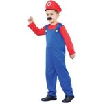 Dguisement enfant mario - costume rouge et bleu - taille 4 / 6 ans 7 / 9 ans ou 10 / 12 ans