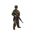 Dguisement enfant militaire - fiesta palace - taille 128cm / 8 ans - vert polyester