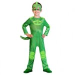 Dguisement enfant pyjamasques - amscan - modle gluglu - combinaison et masque - vert