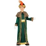D�guisement enfant roi mage alpexe - vert - polyester - 5 ans et plus