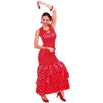 Dguisement espagnole pour femme - taille unique - rouge et blanc