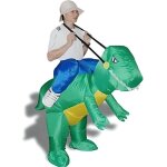 Dguisement dexplorateur  dos de dinosaure pour soire  thme - adulte - beige - tissu - gonflable