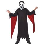 Dguisement fantme enfant 10 - 12 ans - noir - taille 145 - 160 cm