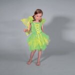 D�guisement f�e verte - enfant 9 / 10 ans - robe ailes et baguette incluses