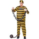 D�guisement - fiestas guirca s. l. - prisonnier jaune - jaune - adulte - carnaval / halloween