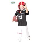 D�guisement footballeur am�ricain gar�on 7 / 9 ans - fiestas guirca - sport - noir - polyester