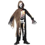 Dguisement garon squelette - ge 3 - 4 ans - halloween - noir