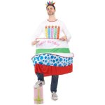 Dguisement gteau danniversaire homme - taille unique - multicolore