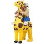 Dguisement gonflable adulte - girafe jaune - pour soires costumes courses dguises ou carnaval