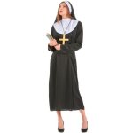 Dguisement grande taille bonne soeur femme - noir et blanc - xxl - intrieur