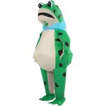 D�guisement grenouille gonflable adulte ? costume amusant avec �charpe bleue ? id�al carnaval mardi - ...