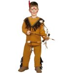 Dguisement indien garon 5 / 6 ans - fiestas guirca - polyester - enfant - marron