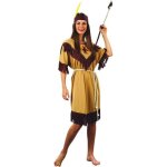 Dguisement indienne femme - marque - taille m - marron clair - franges - joyaux