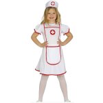 D�guisement dinfirmi�re - infirmi�re urgences fille 10 / 12 ans - blanc bordure rouge - robe et chapeau ...