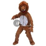 D�guisement de lion adulte - peluche - marron - taille unique - costume complet