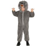 Dguisement loup pour enfant de 3 - 4 ans - alpexe - animaux - gris - polyester