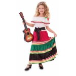 Dguisement de mexicaine pour enfant 7 - 9 ans (120  132 cm) - blanc et multicolore