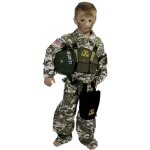 Dguisement militaire enfant us navy - complet - vert - polyester - 12  14 ans