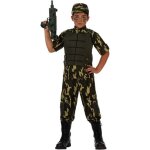 D�guisement militaire gar�on atosa - 10 / 12 ans - polyester - vert