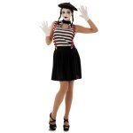 D�guisement de mime femme - concinnatis - taille m / l - noir - adulte - int�rieur - 100% polyester